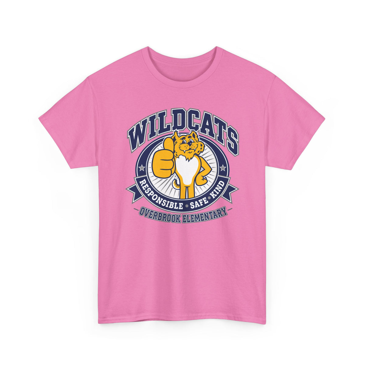 Adult Unisex Overbrook Elementary Wildcat Way Graphic Gildan Classic Tee