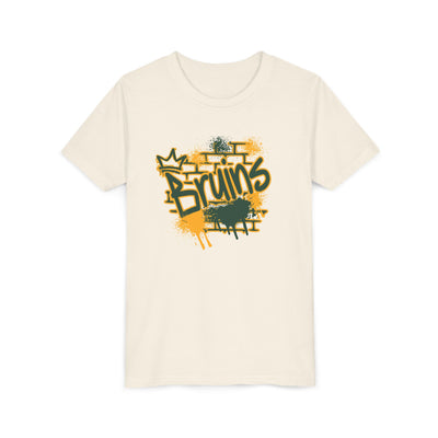 Youth Bruins Spray Painted Spirit Graphic Short Sleeve Soft Tee