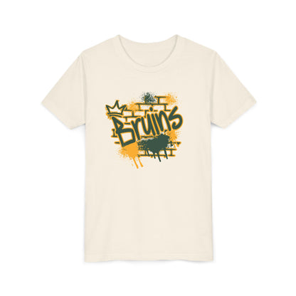 Youth Bruins Spray Painted Spirit Graphic Short Sleeve Soft Tee