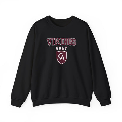 Adult Unisex Columbus Academy Vikings Golf Graphic Gildan Heavy Blend Sweatshirt