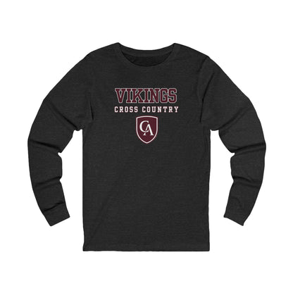 Adult Unisex Columbus Academy Vikings Cross Country Graphic Bella + Canvas Long Sleeve Soft Tee