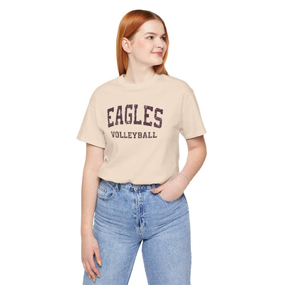 New Albany Eagles Volleyball Vintage Distressed Graphic Short Sleeve Soft Tee