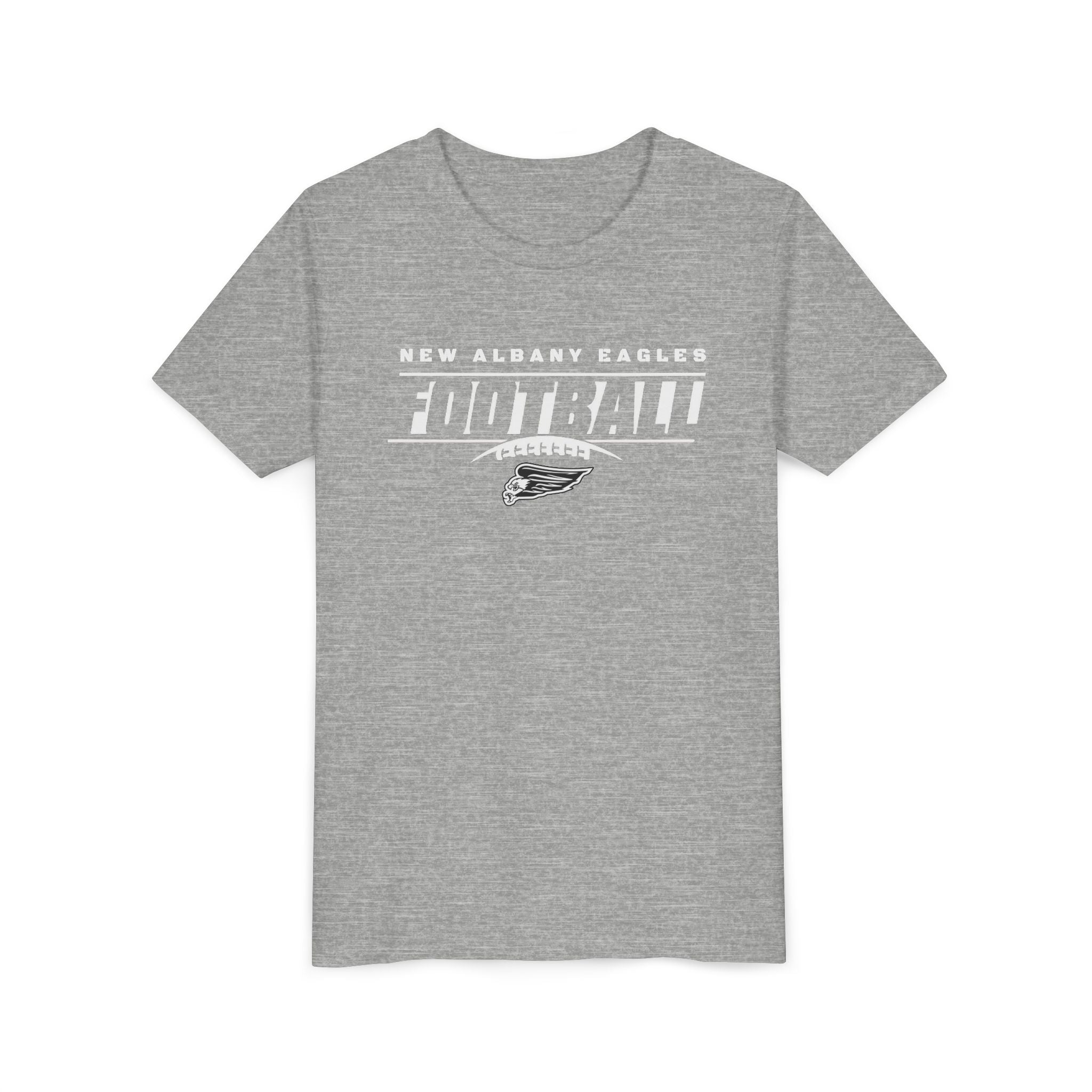 Youth New Albany Eagles Goal Line Graphic Short Sleeve Soft Tee