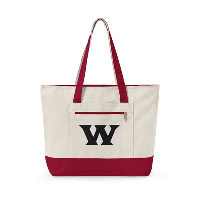 Weir Logo Zippered Canvas Tote