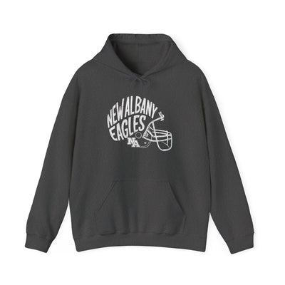 Adult Unisex New Albany Vintage Vibes Football Helmet Graphic Hoodie