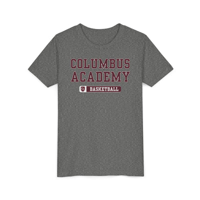 Youth Columbus Academy Basketball Graphic Short Sleeve Bella + Canvas Soft Tee