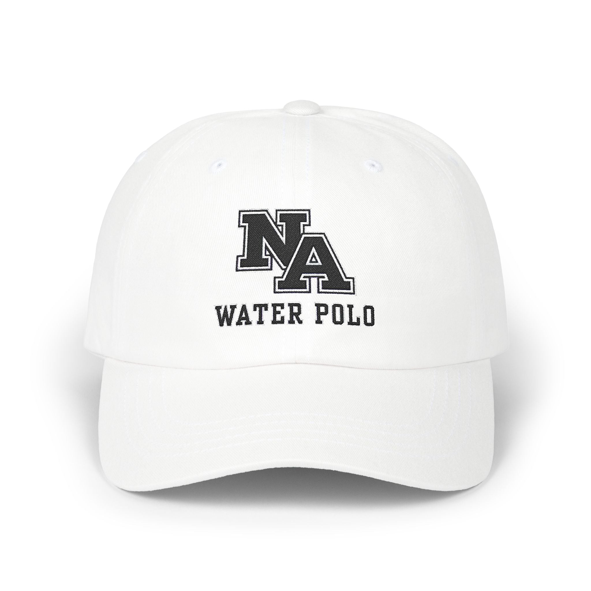 New Albany Water Polo Classic Black Logo Embroidered Dad Cap