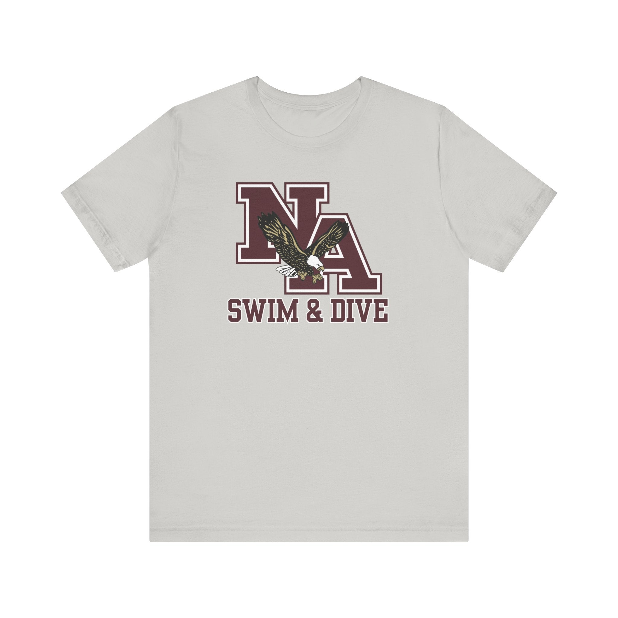 Adult Unisex Swim & Dive Classic Logo with DIVE REACH LIVE Back Graphic Soft Short Sleeve Tee