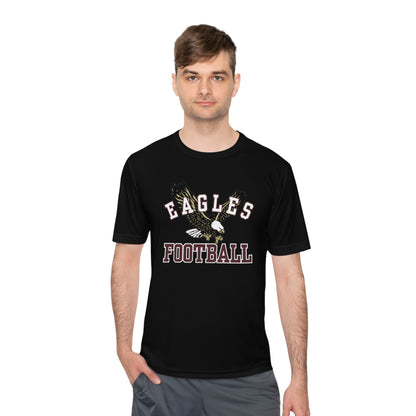 Adult Unisex Performance Flying Football Eagle Short Sleeve Graphic Tee