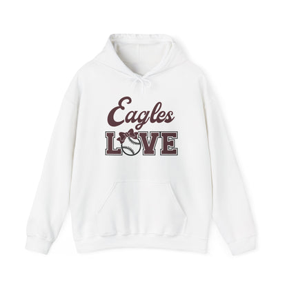 Adult Unisex Eagles Softball Love Graphic Hoodie