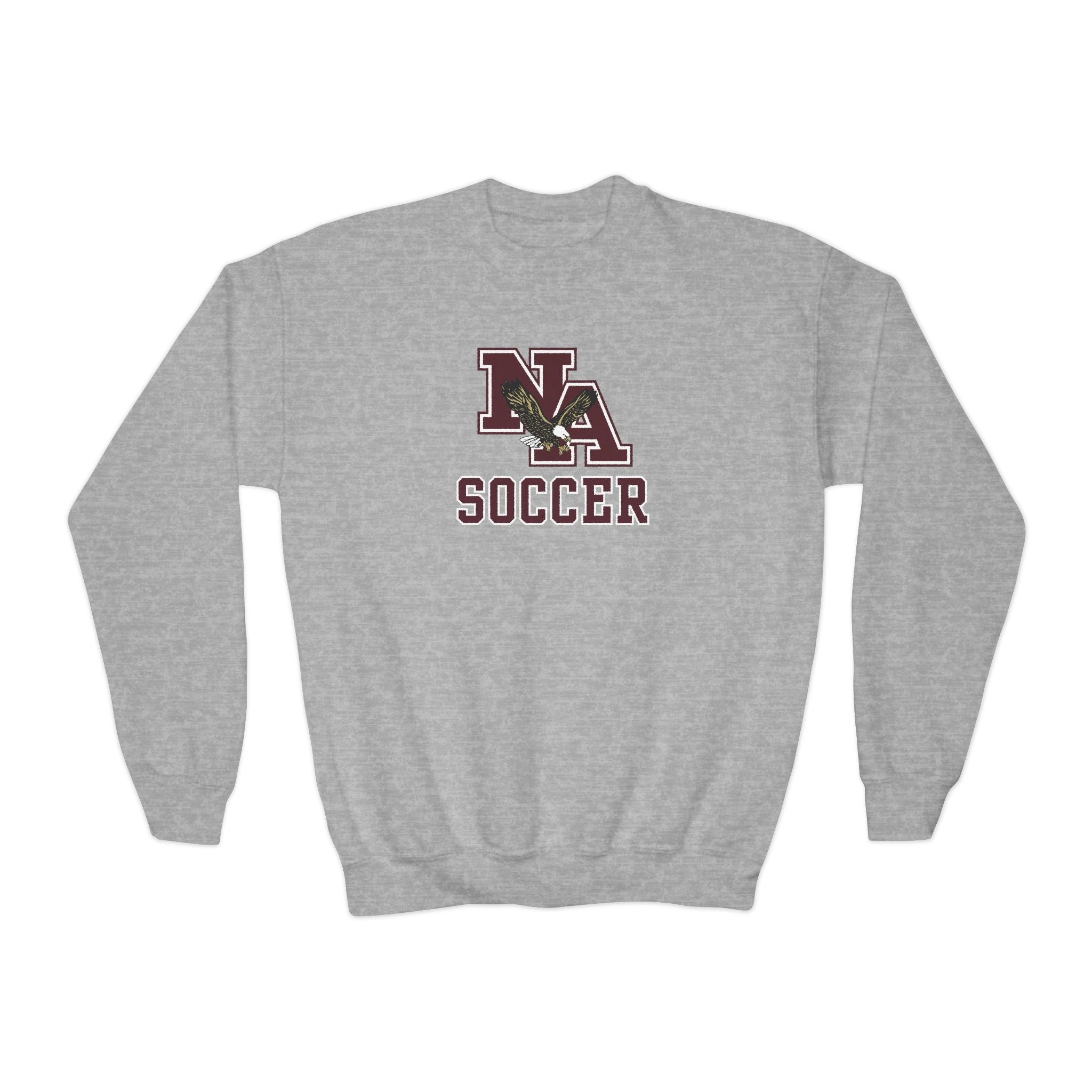 Youth New Albany Classic Maroon Soccer Logo Graphic Sweatshirt