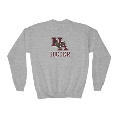Youth New Albany Classic Maroon Soccer Logo Graphic Sweatshirt