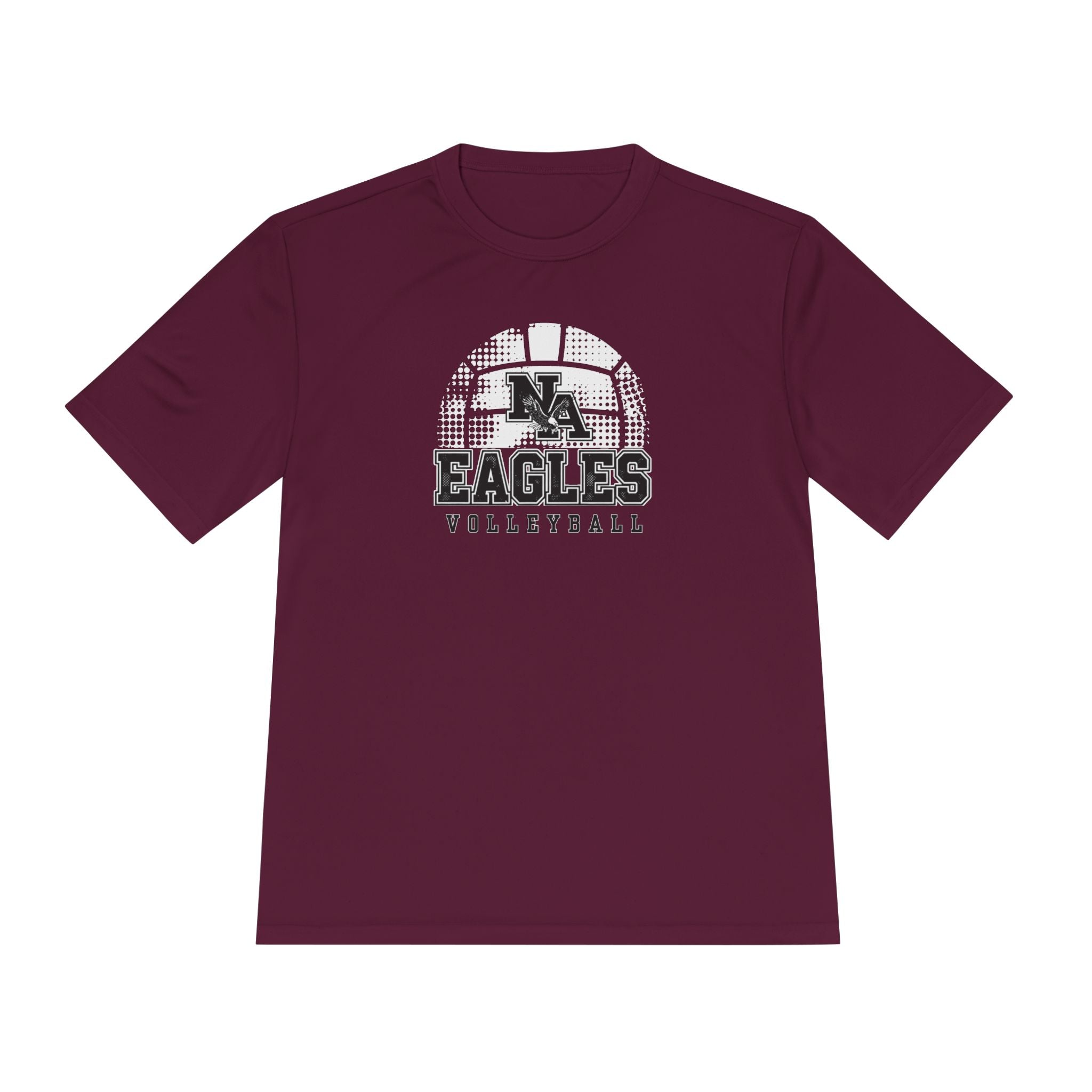 Adult Unisex New Albany Eagles Spike it Graphic Sport-Tek Competitor Performance Tee