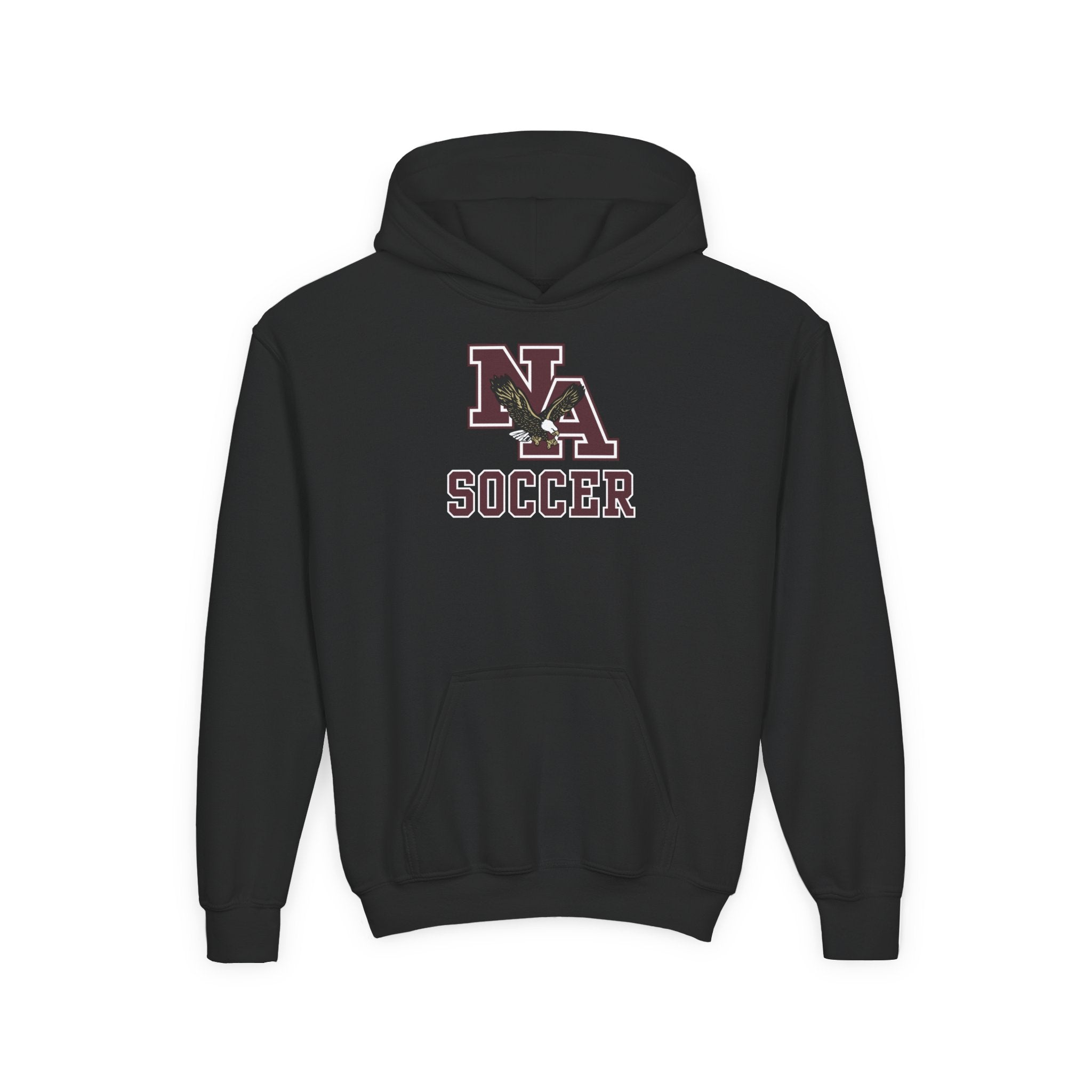 Youth New Albany Classic Maroon Soccer Logo Graphic Hoodie