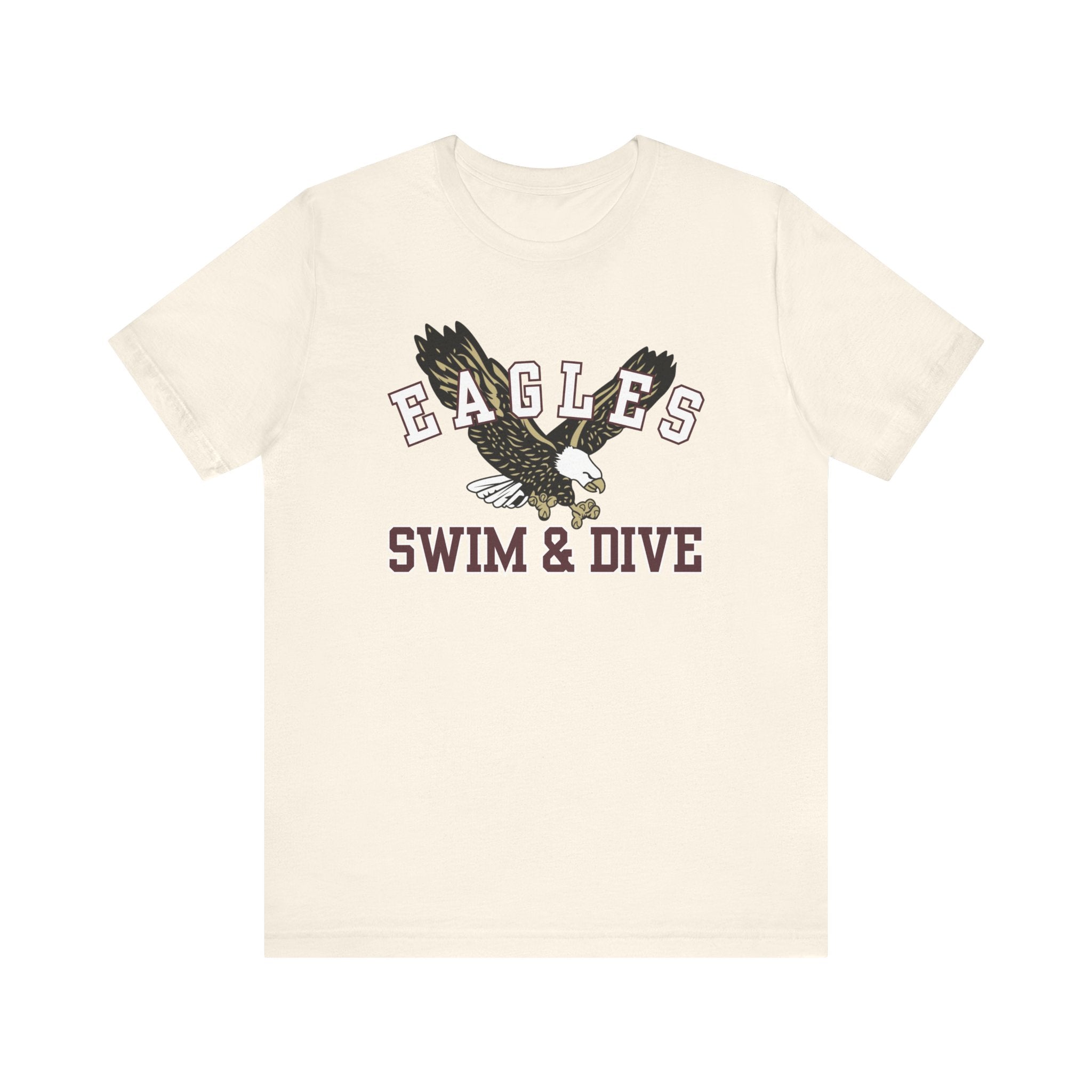 Adult Unisex Swim & Dive Flying Eagle Soft Short Sleeve Graphic Tee