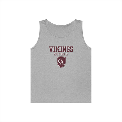 Adult Unisex Columbus Academy Vikings Soccer Graphic Gildan Heavy Blend Cotton Tank