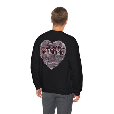 Adult Unisex New Albany Theatre Heart Graphic Sweatshirt