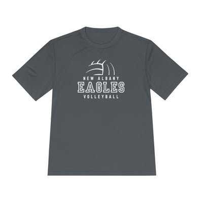 Adult Unisex New Albany Eagles Victory Volleyball Graphic Sport-Tek Competitor Performance Tee