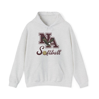Adult Unisex NA Script Softball Graphic Hoodie