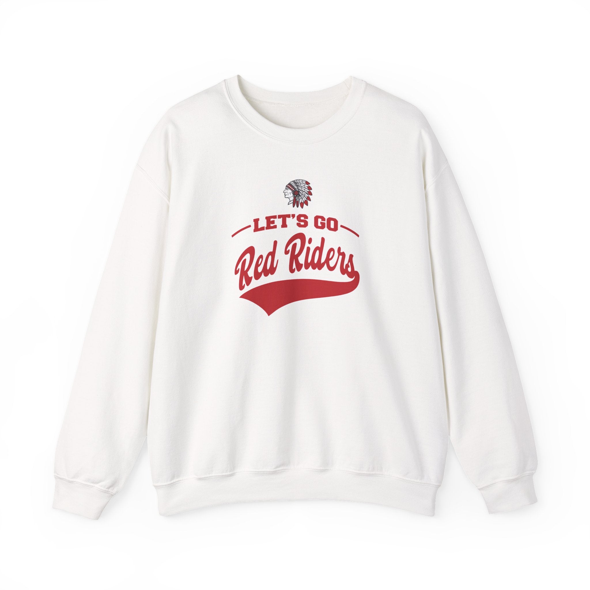 Adult Unisex Let's Go Red Riders Graphic Sweatshirt