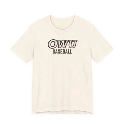 Adult Unisex OWU Baseball Stitches Graphic Short Sleeve Soft Tee