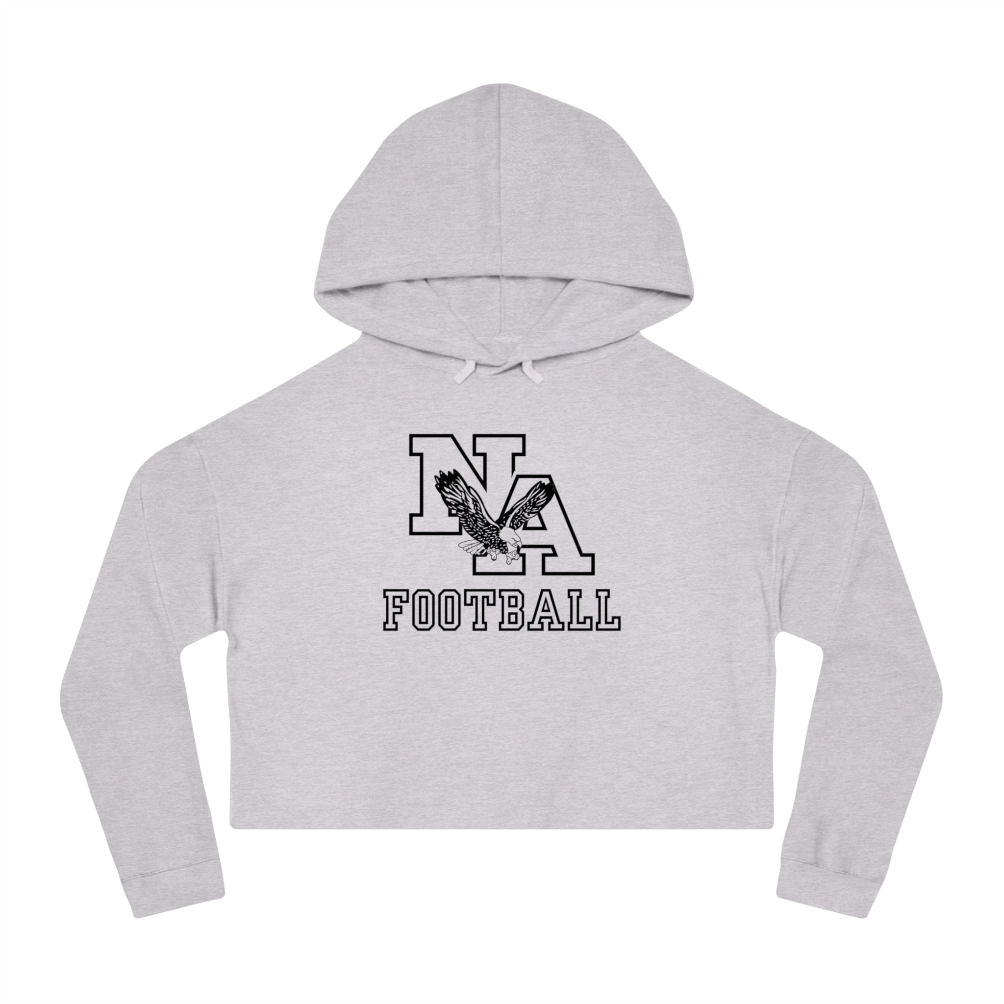 Women's New Albany Tonal Football Logo Graphic Crop Hoodie