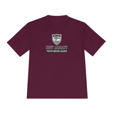 Adult Unisex New Albany Youth Soccer League Game Day Graphic Sport-Tek Competitor Performance Tee