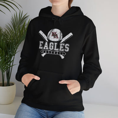 Adult Unisex Vintage Eagles Crossed Bats Graphic Hoodie