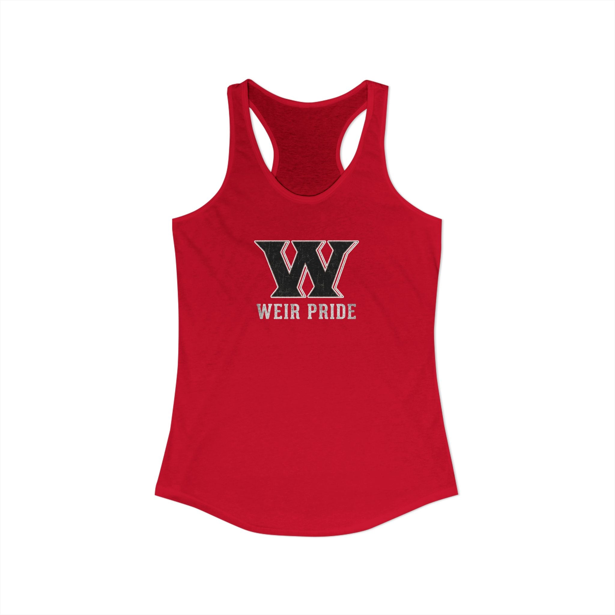 Women's Weir Pride Vintage Distressed Graphic Next Level Racerback Tank