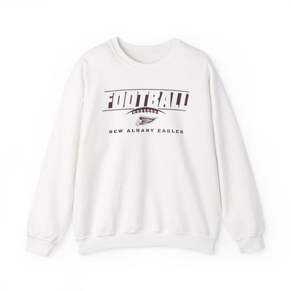 Adult Unisex New Albany Eagles Goal Line Maroon Graphic Sweatshirt