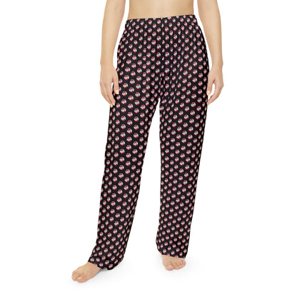 Women's Pajama Pant with Allover Battling Bishop in Baseball Print