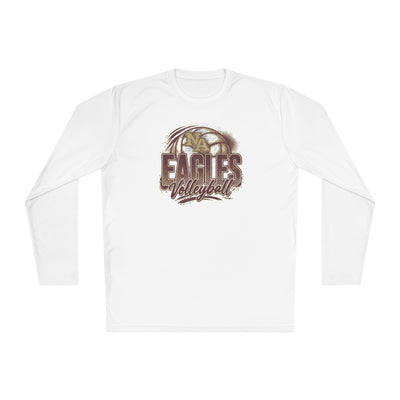 Adult Unisex New Albany Eagles Ombre Volleyball Graphic Sport-Tek Competitor Performance Long Sleeve Tee