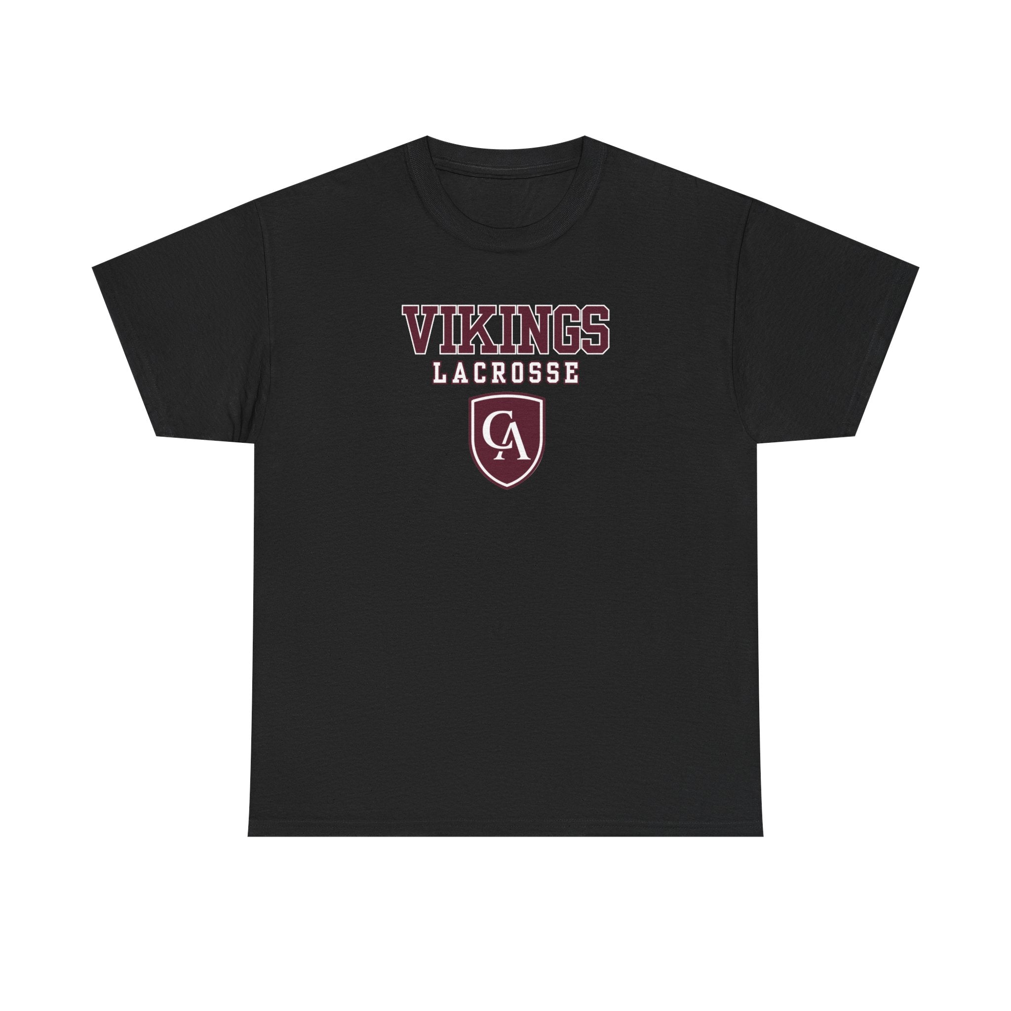 Adult Unisex Columbus Academy Vikings Lacrosse Graphic Short Sleeve Gildan Heavy Tee