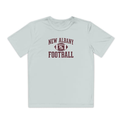 Youth New Albany Football Pride Graphic Sport-Tek Competitor Performance Tee