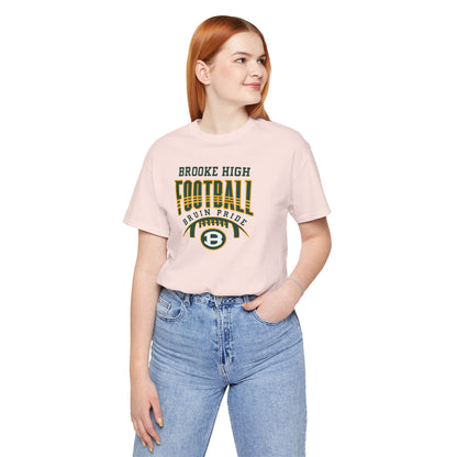 Adult Unisex Bruin Pride Football Graphic Short Sleeve Soft Tee
