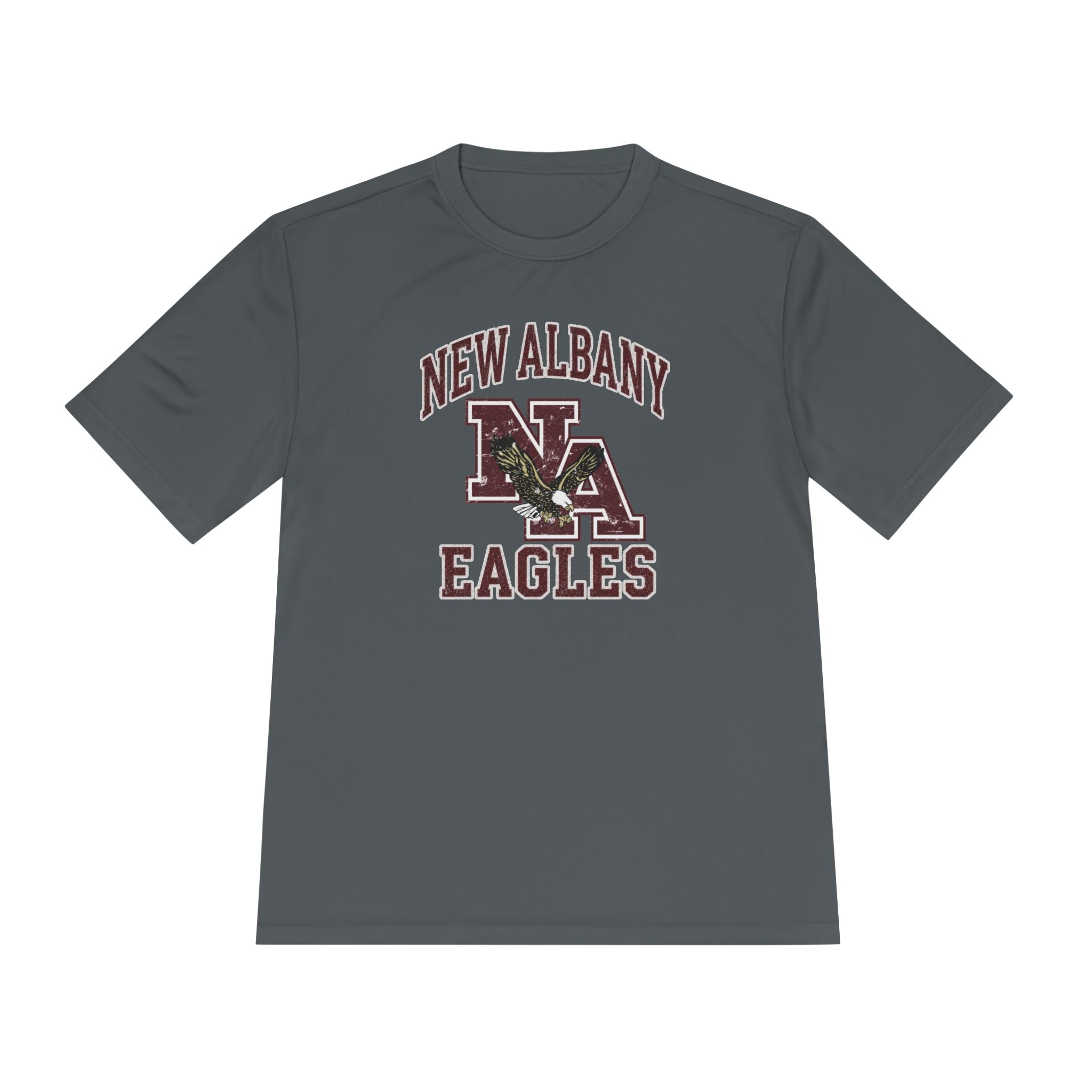 Adult Unisex New Albany Vintage Vibes Football Logo Graphic Sport-Tek Competitor Performance Tee