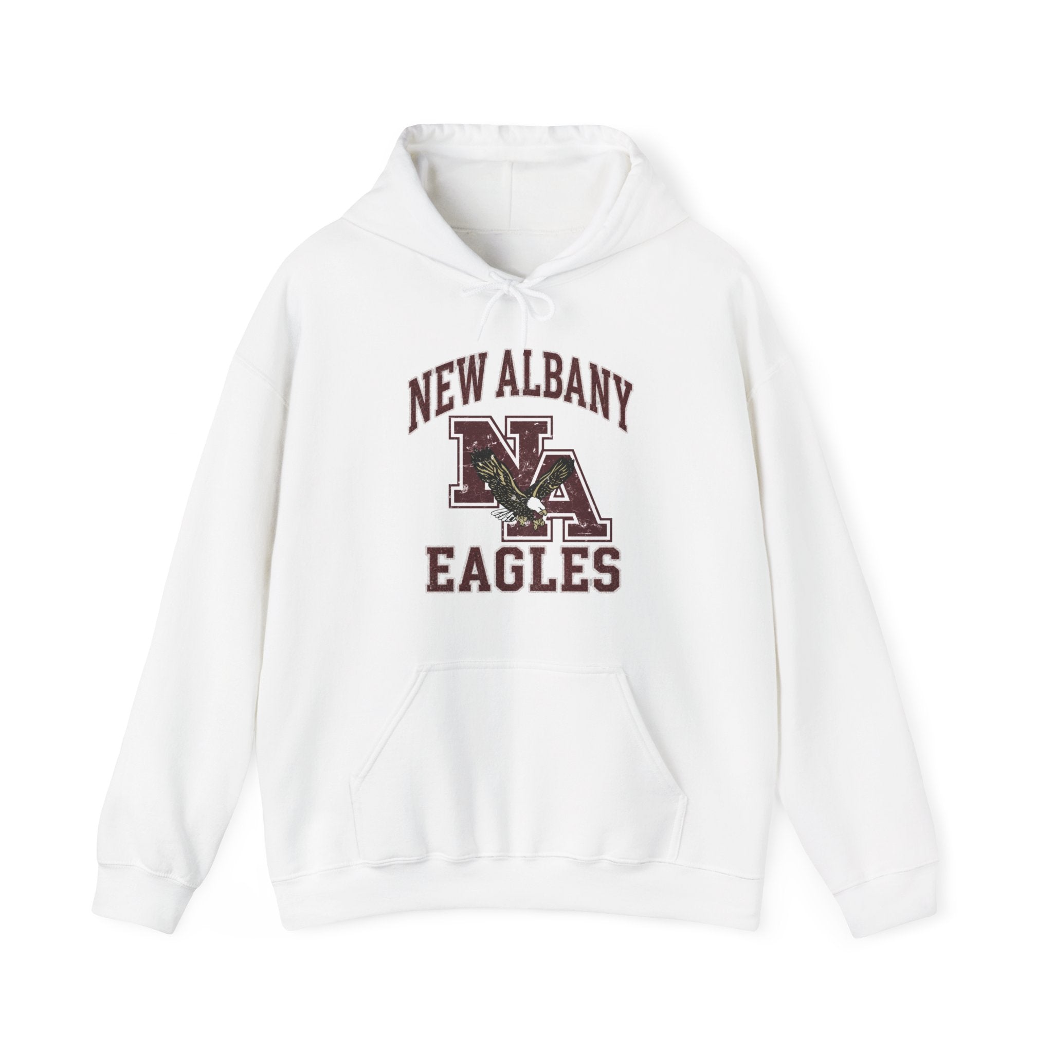 Adult Unisex New Albany Vintage Vibes Football Logo Graphic Hoodie