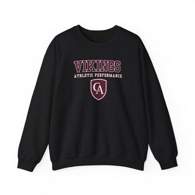 Adult Unisex Columbus Academy Vikings Athletic Performance Graphic Gildan Heavy Blend Sweatshirt