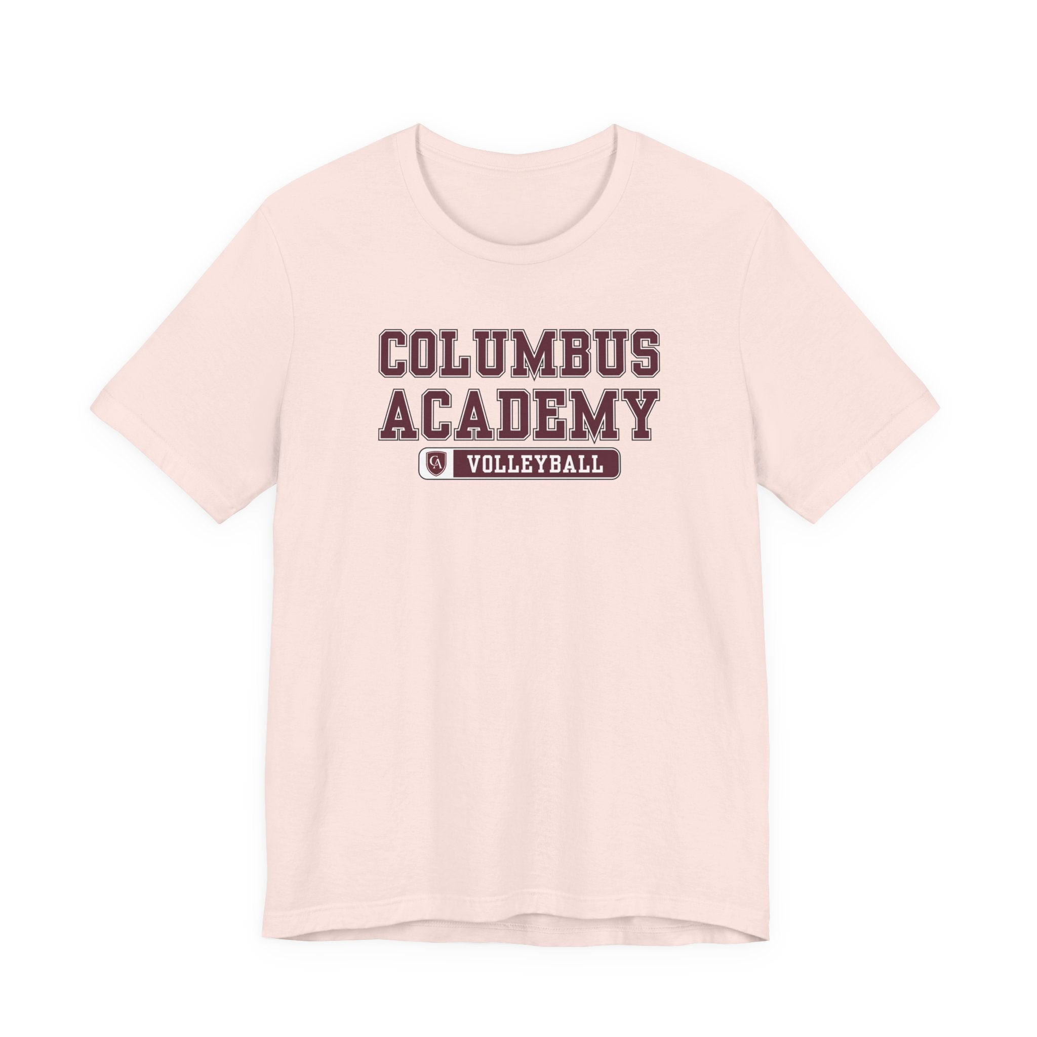 Adult Unisex Columbus Academy Volleyball Graphic Short Sleeve Bella + Canvas Soft Tee
