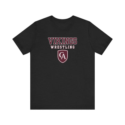 Adult Unisex Columbus Academy Vikings Wrestling Graphic Short Sleeve Bella + Canvas Soft Tee