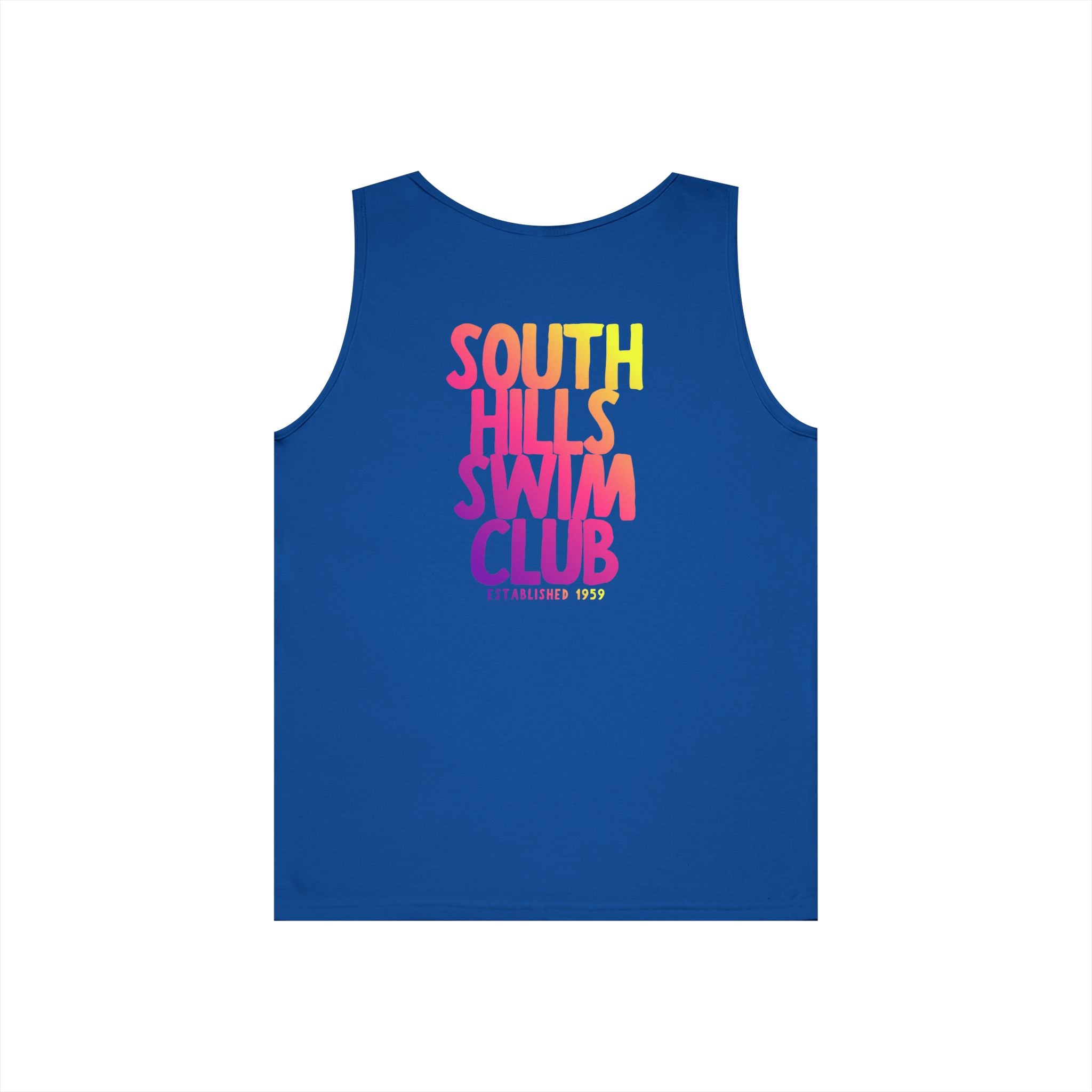 Adult Unisex South Hills Swim Club SHSC Ombre Graphic Tank