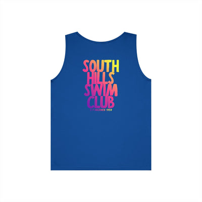 Adult Unisex South Hills Swim Club SHSC Ombre Graphic Tank