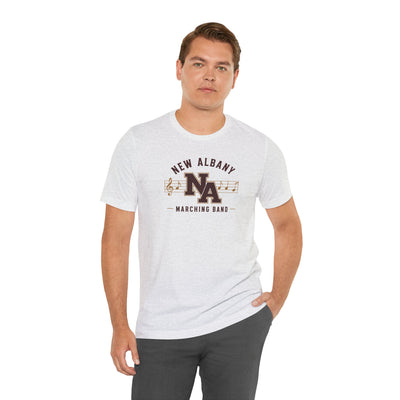 Adult Unisex New Albany Marching Melodies Graphic Short Sleeve Bella + Canvas Soft Tee