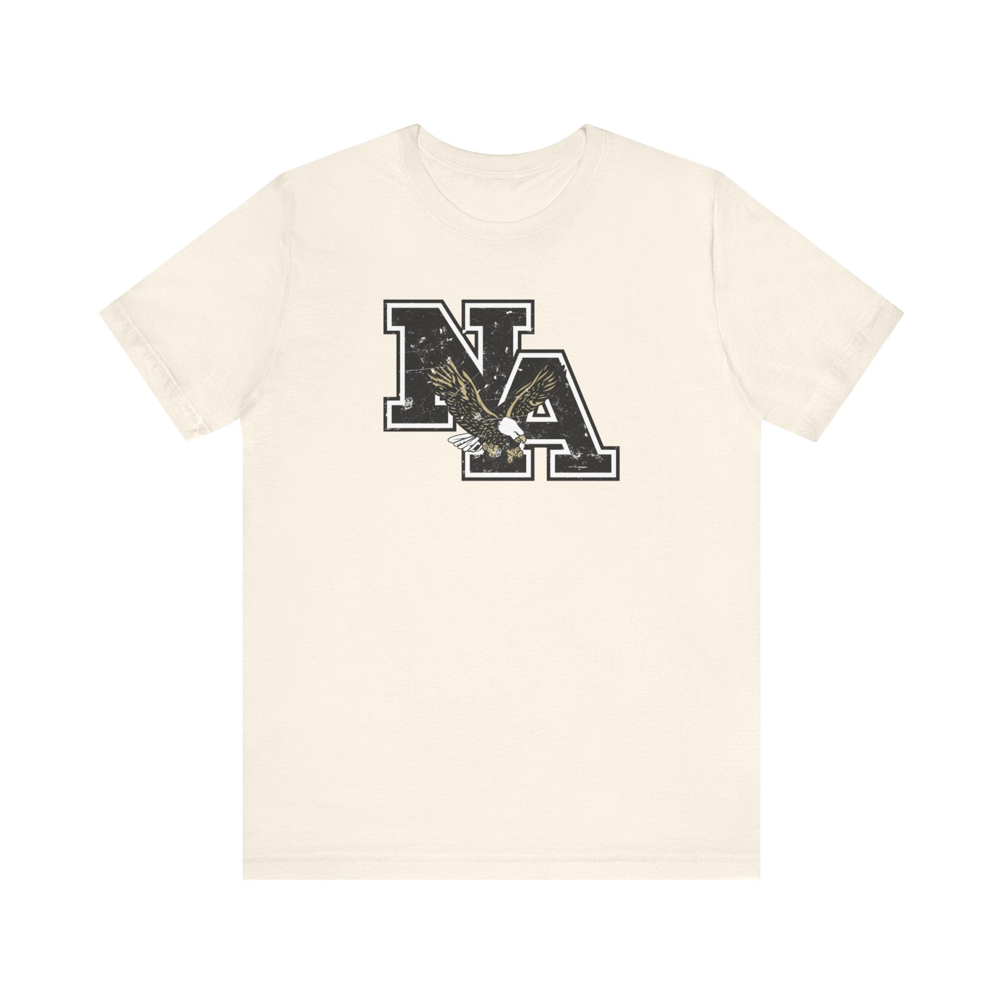 Adult Unisex Vintage Distressed Black Logo Short Sleeve Soft Tee