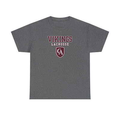 Adult Unisex Columbus Academy Vikings Lacrosse Graphic Short Sleeve Gildan Heavy Tee