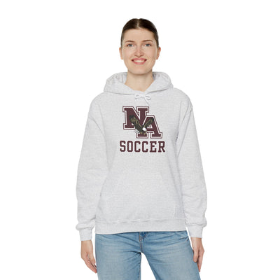 Adult Unisex New Albany Classic Maroon Soccer Logo Graphic Hoodie