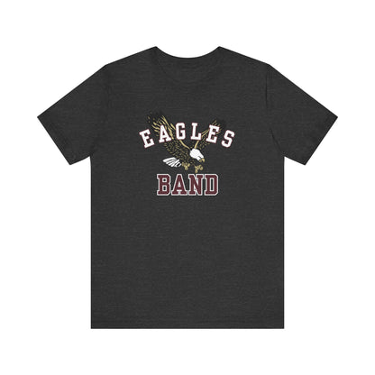 Adult Unisex Flying Band Eagle Graphic Short Sleeve Soft Tee
