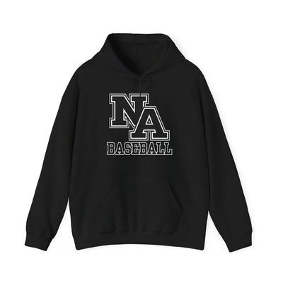 Adult Unisex Classic Black Logo Baseball Graphic Hoodie