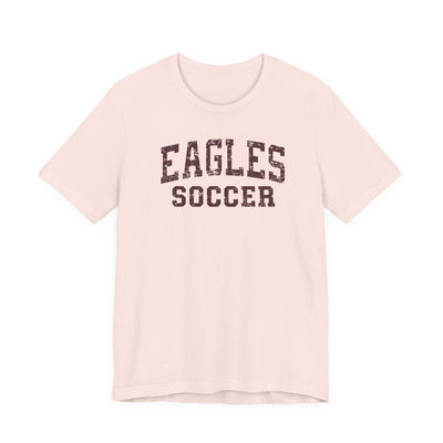 Adult Unisex New Albany Eagles Soccer Vintage Distressed Graphic Short Sleeve Bella + Canvas Soft Tee