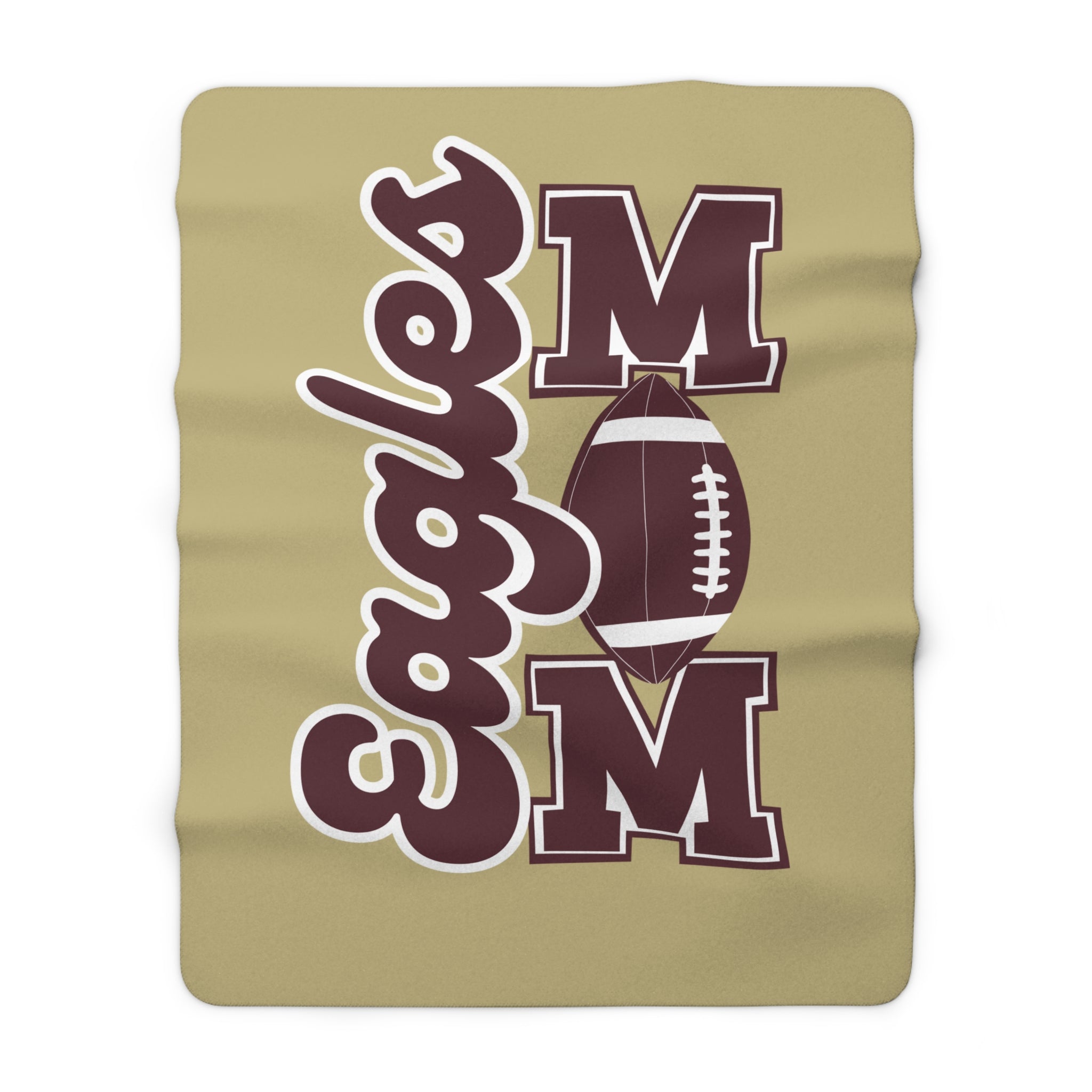 Eagles Football Mom Sherpa Fleece Blanket